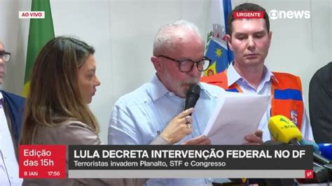 Interior Pen Polis Lula Decreta Interven O Federal No Df E Diz Que