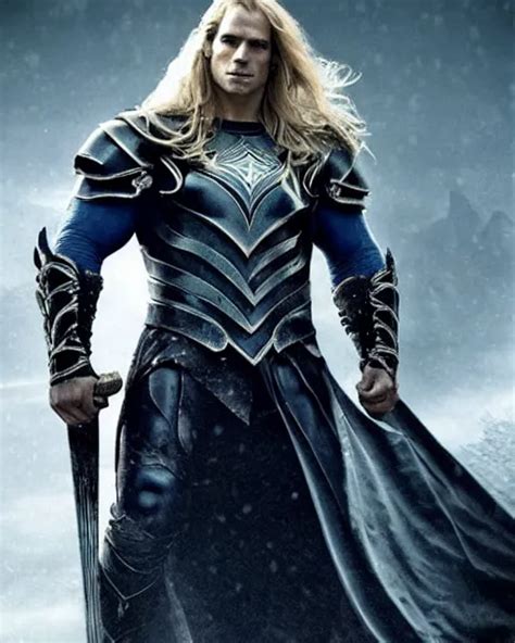 Promotional Image Of Henry Cavill As Arthas Menethil Stable Diffusion