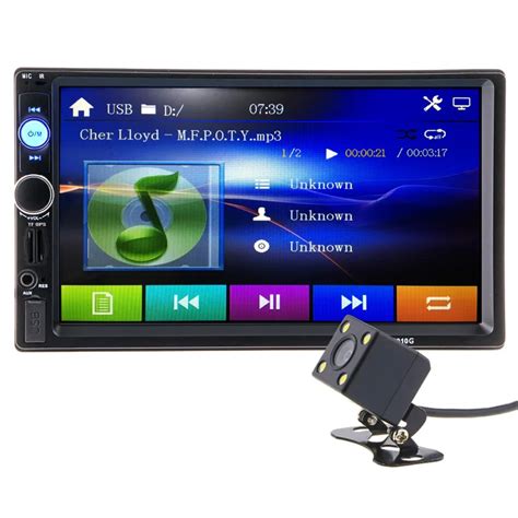 2 Din Car Mp4 Mp5 Gps Navigation 7 Inch Hd Player Camera Bluetooth