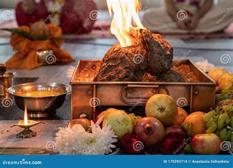 Items For The Indian Yajna Ritual Indian Vedic Fire Ceremony Called