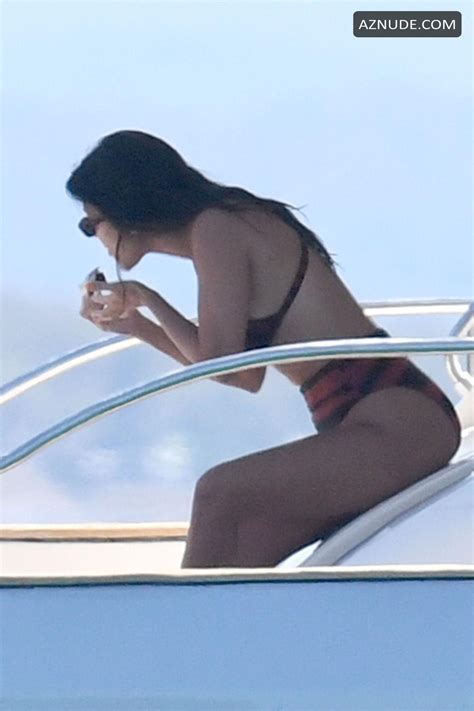 Kourtney Kardashian Wearing A Two Piece Bikini While Enjoying Her Vacation In Sardinia Aznude