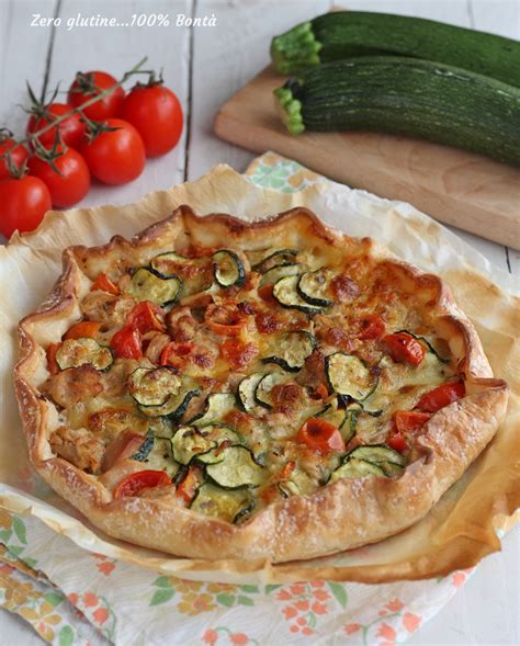 Torta rustica con zucchine e tonno Mary Zero glutine 100 Bontà