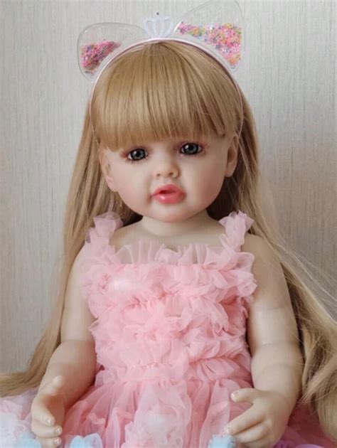 Lifelike Cm Inch Full Soft Vinyl Body Princess Gril Stand Doll