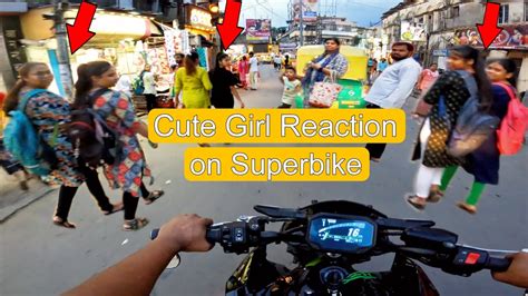 Cute Girl Reaction On Kawasaki Z900 😍 Superbike Public Reaction