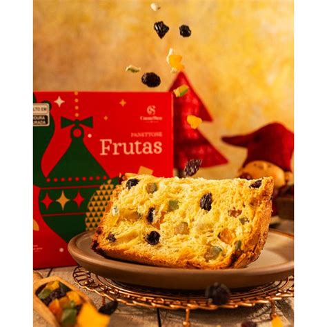 Panetone Cacau Show Frutas 500g Tradicional Shopee Brasil