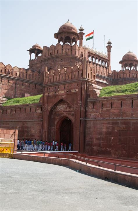 Red Fort Unesco World Heritage Site Delhi India Editorial Photo