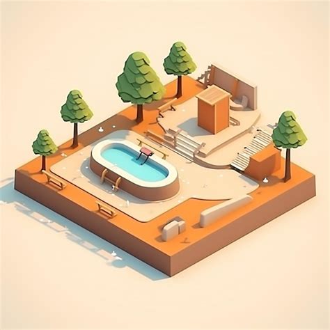 Premium Ai Image Backyard Skate Park