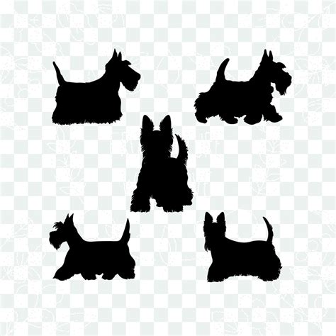 Scottie Dog Silhouette Svg - Etsy