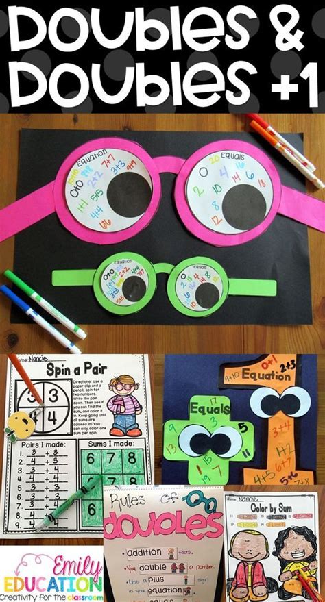 Addition Doubles And Doubles Plus 1 Near Doubles Craft Poster Doubles