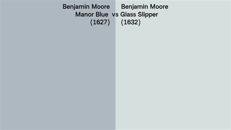 Benjamin Moore Manor Blue Vs Glass Slipper Side By Side Comparison