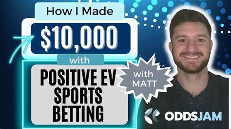 How I Made 10 000 Positive EV Sports Betting With OddsJam YouTube