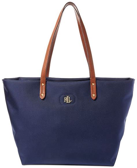 Lauren Ralph Lauren Nylon Bainbridge Tote Created For Macys And Reviews