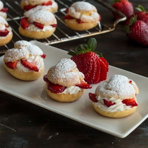 Strawberry Cream Puffs Recipe Cream Puff Recipe Strawberry Cream