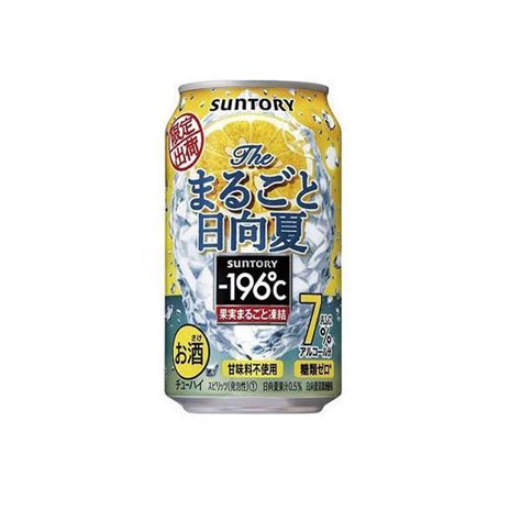 728限定6％ あすつく チューハイ 酎ハイ サワー 送料無料 サントリー 196℃ ザ・まるごと日向夏 350ml×48本