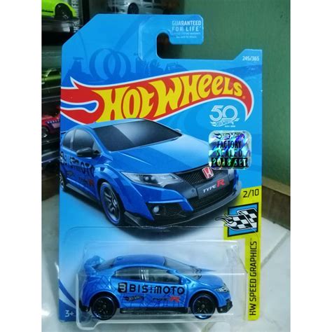 Hot Wheels Factory Sealed Hw Speed Graphic Honda Civic Type R Shopee Malaysia