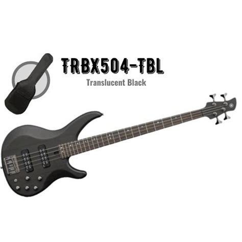 Yamaha Trbx504 Tbl 4 String Electric Bass Guitar Translucent Black Trbx 504 Trbx 504