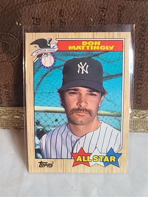 Don Mattingly Topps All Star Wrong Back Error Card Asg