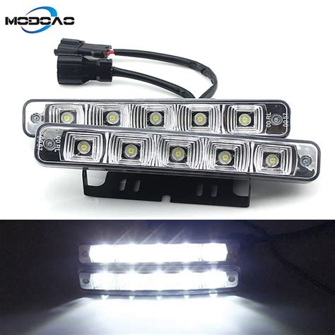 In Stock Pcs W V Super Bright Led Daytime Running Light Car