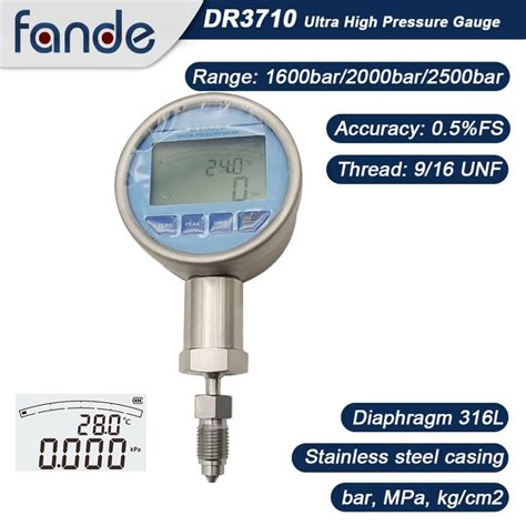 Unf High Pressure Gauge Bar Dr Fandesensor Store