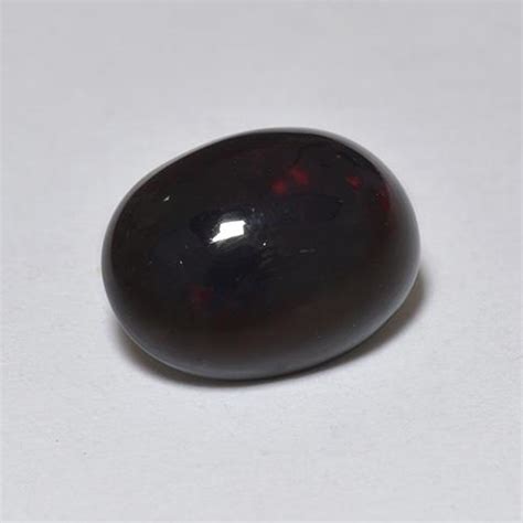 1 01 Carat Oval Black Opal Gemstone For Sale Loose Certified Black