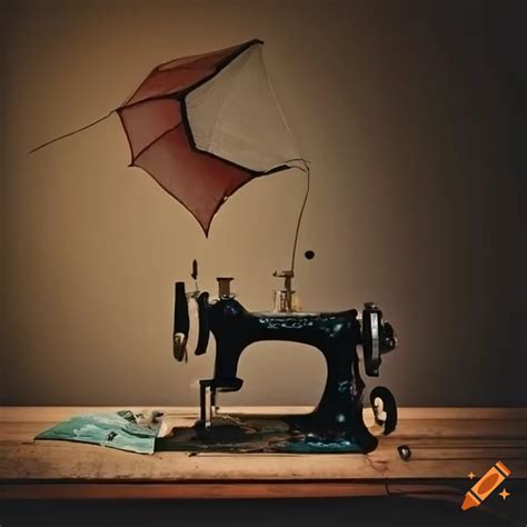 Surreal Artwork Of A Sewing Machine And An Umbrella On Craiyon