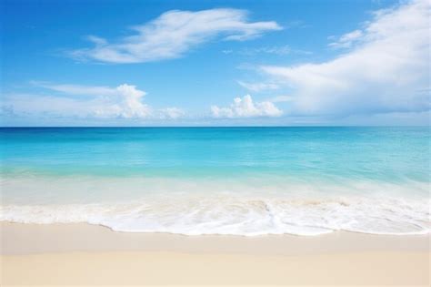Beach Ocean Sky Outdoors Premium Ai Generated Image