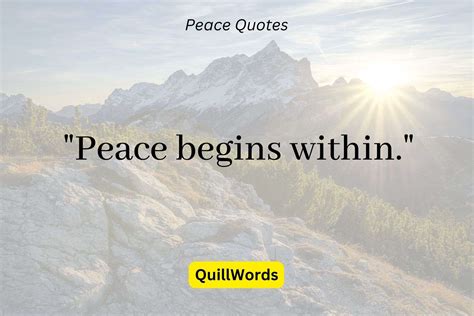 165 Best Peace Quotes For Serenity Seekers Quillwords