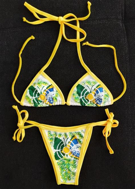 Brasil Bikini Bestickt Schmetterling S Kaufen Auf Ricardo