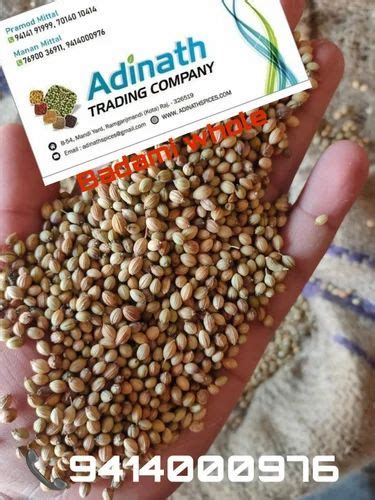 Grade Badami Natural Brown Coriander Seed Form Seeds Kg At Rs