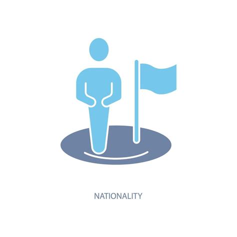 Nationality Concept Line Icon Simple Element Illustration Nationality