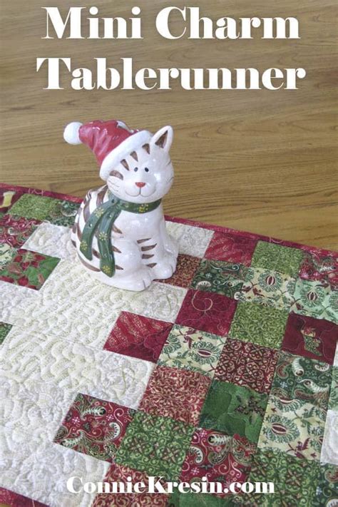 Cute Christmas Charm Mix Tablerunner Christmas Quilts Christmas