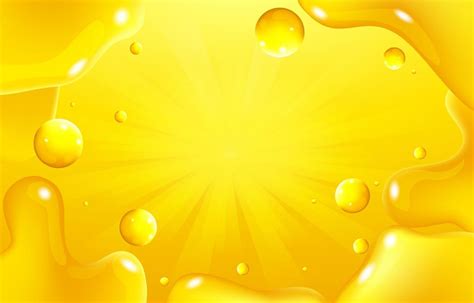 Shiny Yellow Liquid Shiny Background Vector Art At Vecteezy