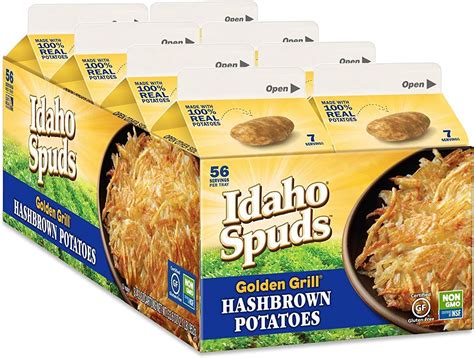 Golden Grill Russet Hashbrown Potatoes Net Wt 4 2 Ounce 119g 16 Count Pack Amazon Ca Grocery