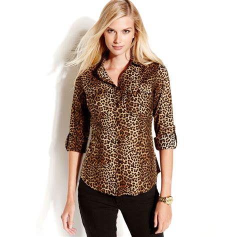animal print women's tops
