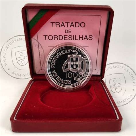 PROOF CM AG R 155 02 A5 Prata Proof 1000 Escudos 1994 Tratado De