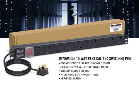 Dynamode Way Extension Lead Power Strip A Multi Plug Switched