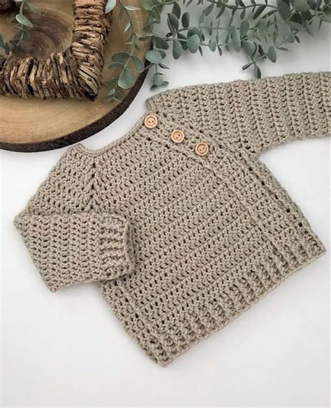 31 Baby Cardigan Crochet Patterns Cute Sweaters A More Crafty Life