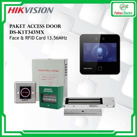 Jual Paket Access Door Hikvision DS K1T343MX Face Access Control Di