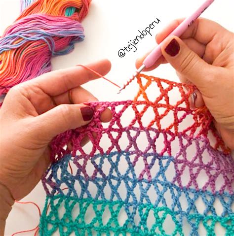 Cómo Tejer El Punto K A Crochet 😀 Puntadas De Ganchillo Tejidos A