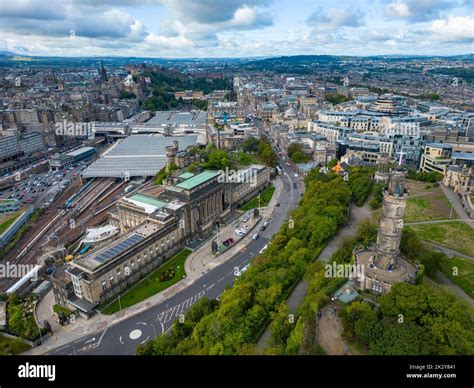 Aerial View Of St Andrews House And Skyline Of Edinburgh From Calton