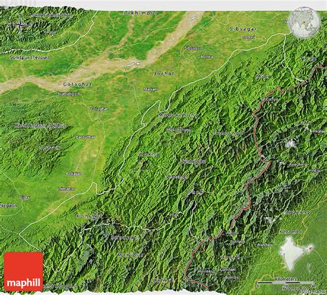 Satellite 3d Map Of Nagaland