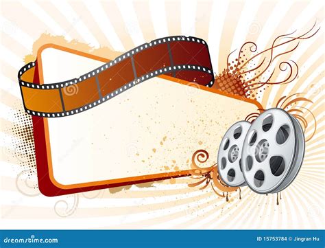 Movie theme illustration stock vector. Illustration of paint - 15753784