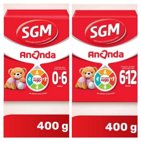 Jual Susu SGM Ananda 0 6bulan 6 12bulan 400gr Shopee Indonesia