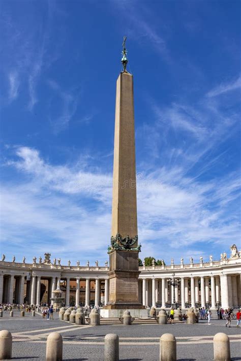 Obelisk On St Peter`s Square In Vatican Editorial Stock Image Image