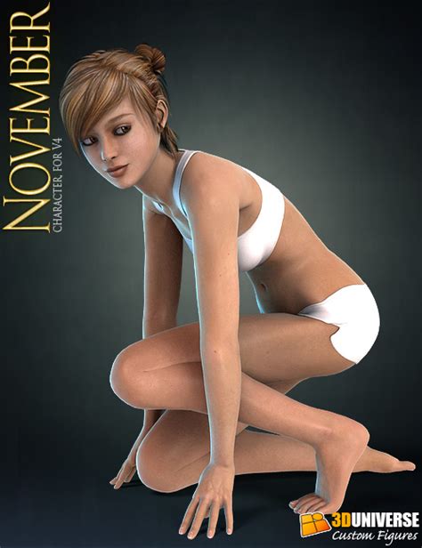 November Character For V4 Daz 3D