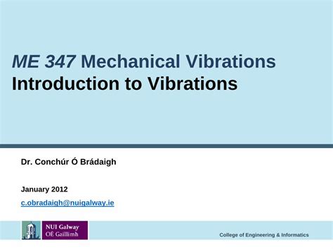 Pdf Lecture 1 Introduction To Vibrations Dokumentips