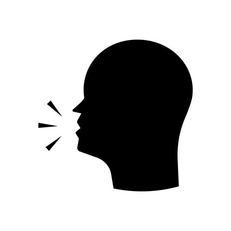 Talking Silhouette Icon Conversation And Speak Vector 26381723
