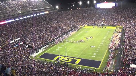 Lsu Fans Rush Field After Defeat Of 3 Ole Miss 10 25 2014 Youtube