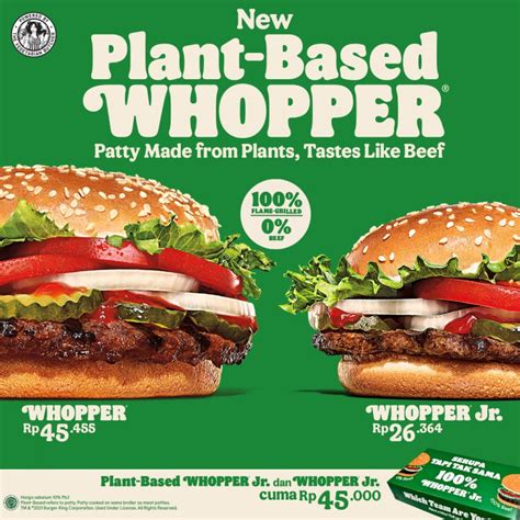 Burger King Indonesia Launches New Whopper Made From Plant Based Meat