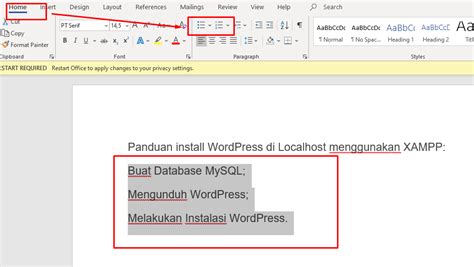 Cara Menggunakan Bullet Dan Numbering Di Microsoft Word VexaGame